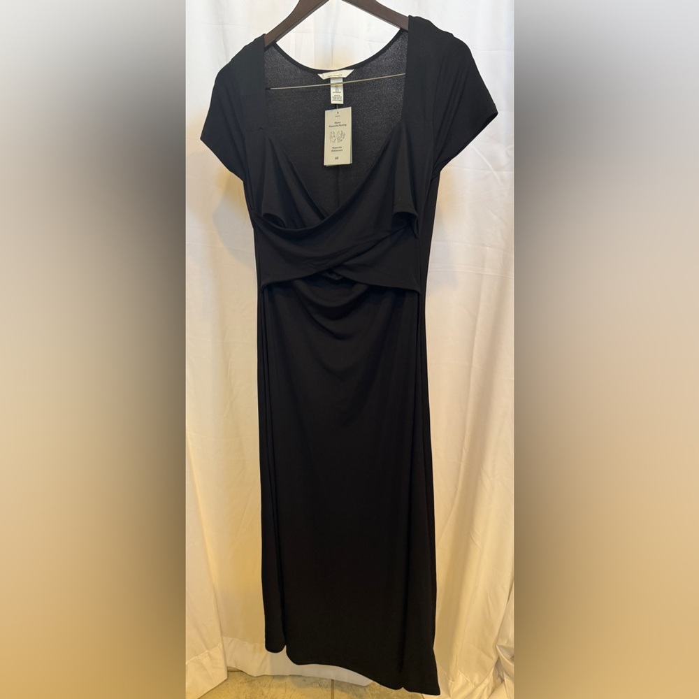 H&M Black Maternity Nursing Dress